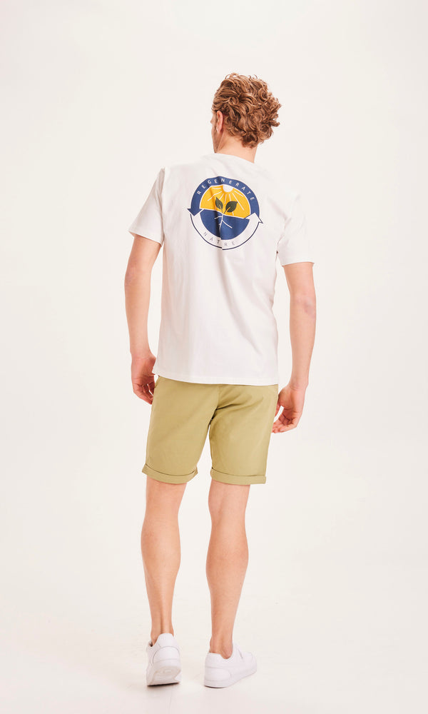 Short chino vert anis en coton bio - chuck sage