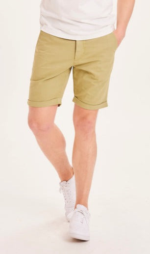 Short chino vert anis en coton bio - chuck sage