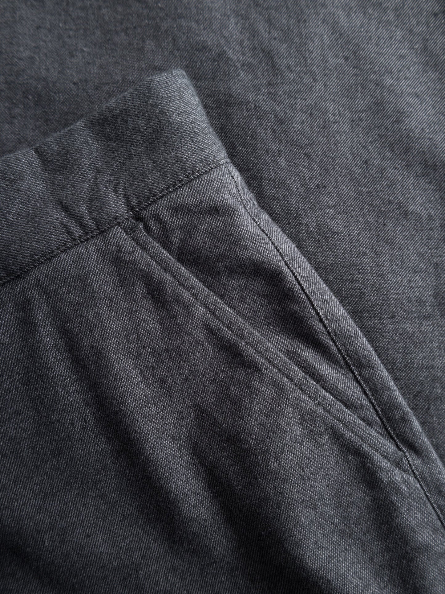 Pantalon droit en coton bio | gris "chuck regular flannel chino pants gray pinstripe"