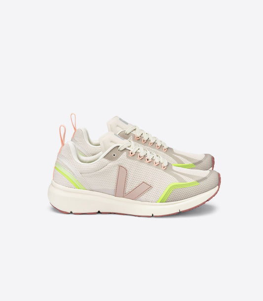 Baskets de sport en recyclé | beige et jaune "condor 2 alveomesh natural babe jaune fluo"