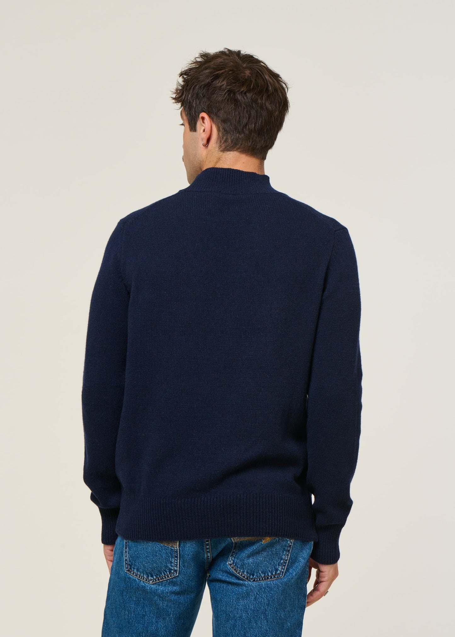 Pull en cachemire recyclé | bleu "clemente - blu mora"
