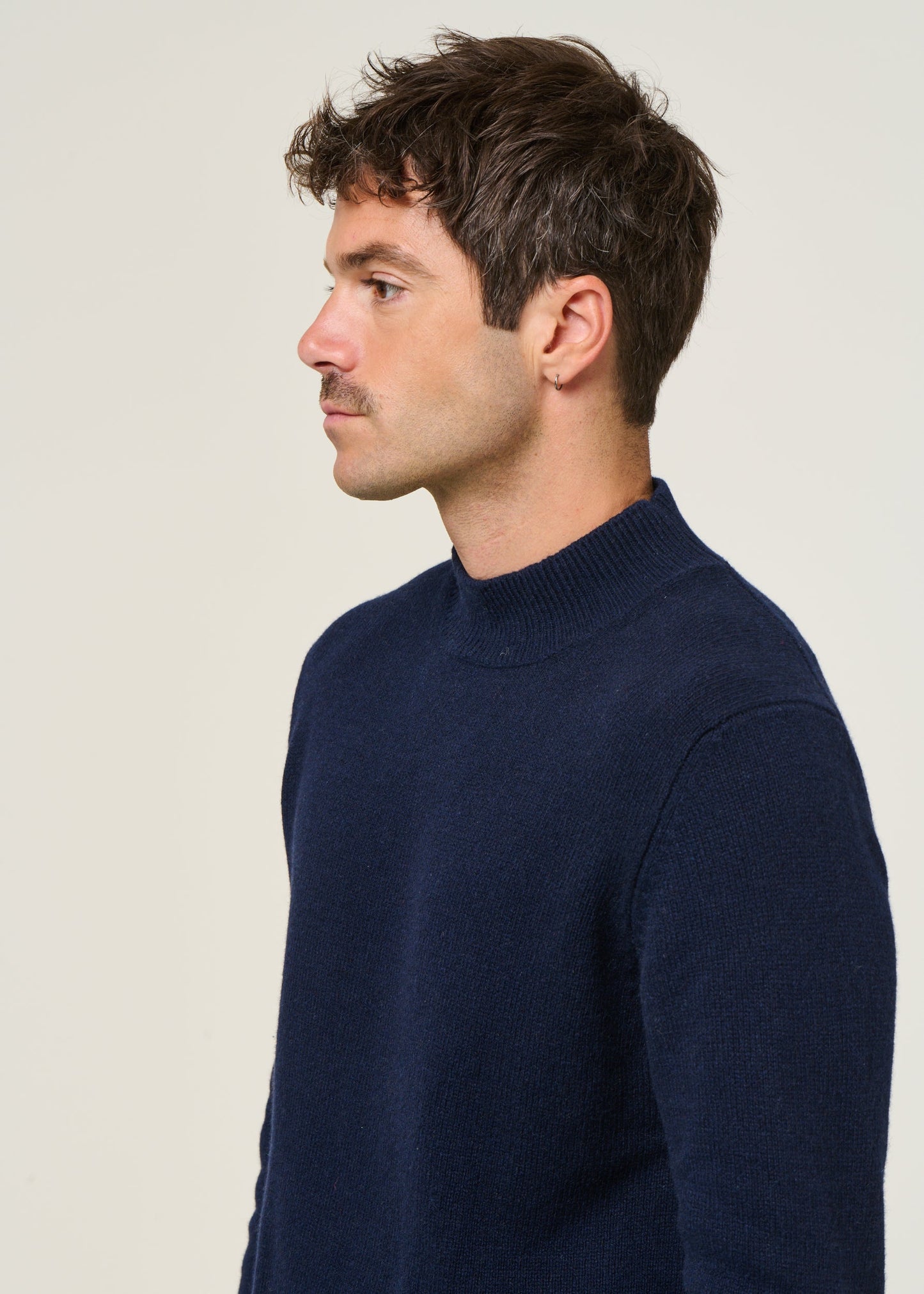 Pull en cachemire recyclé | bleu "clemente - blu mora"