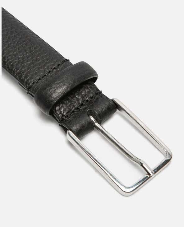 Ceinture en cuir tannage végétal | noir "corleone - noir"