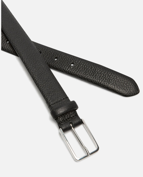 Ceinture en cuir tannage végétal | noir "corleone - noir"