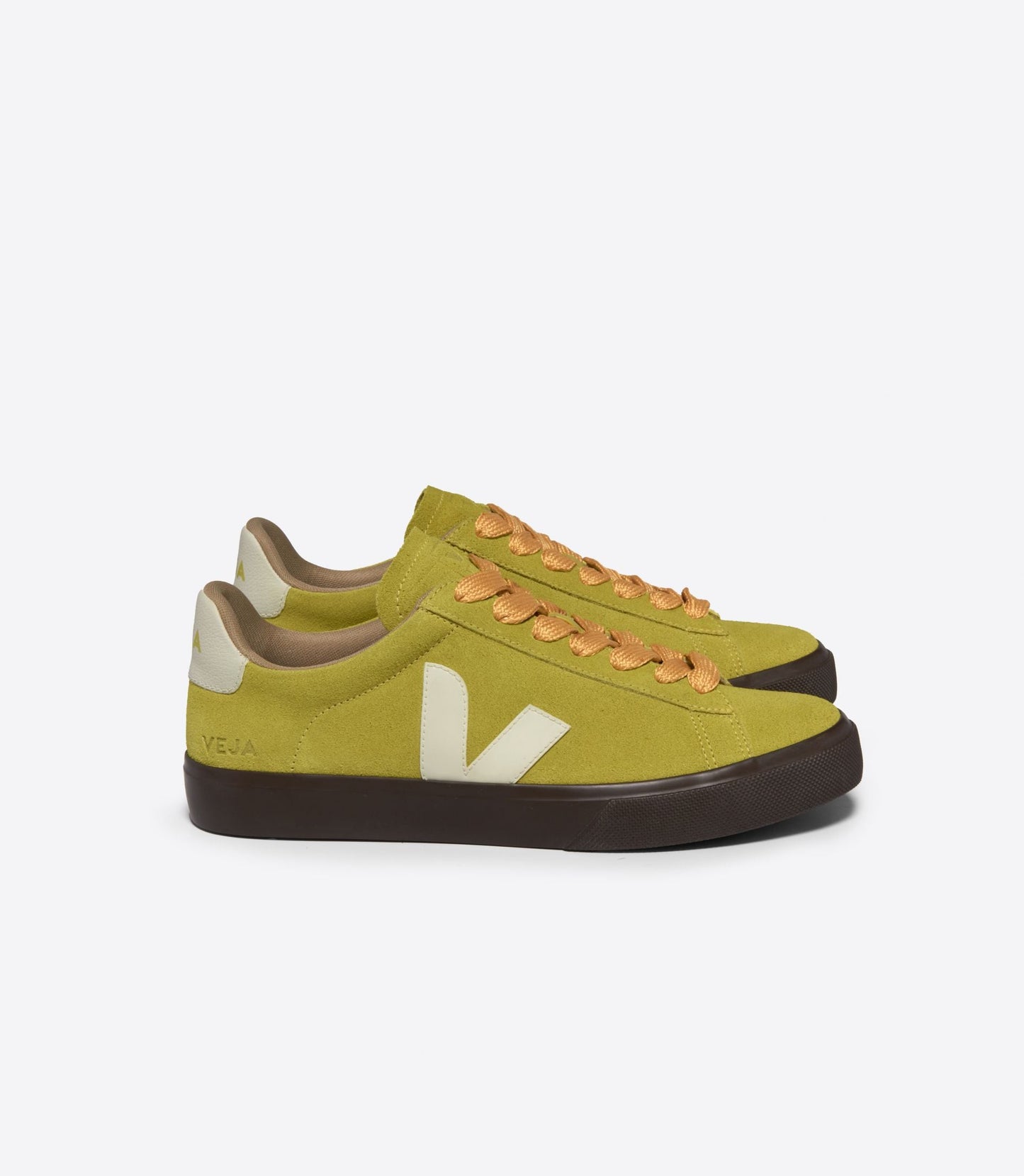 Baskets en suède et cuir sans chrome | jaune "campo bold suede liquor pierre"