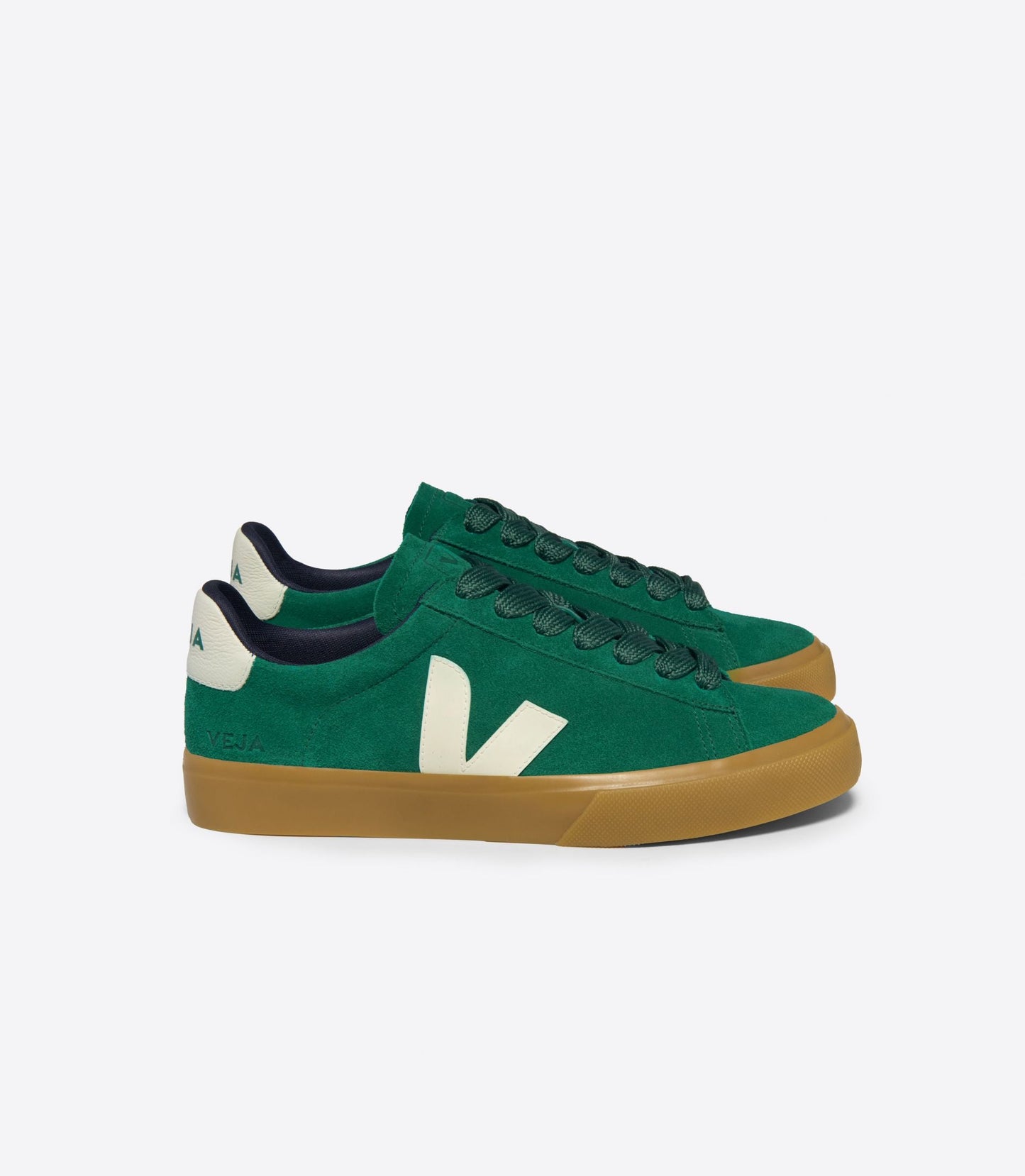 Baskets en daim et cuir sans chrome | vert "campo bold suede golf pierre"