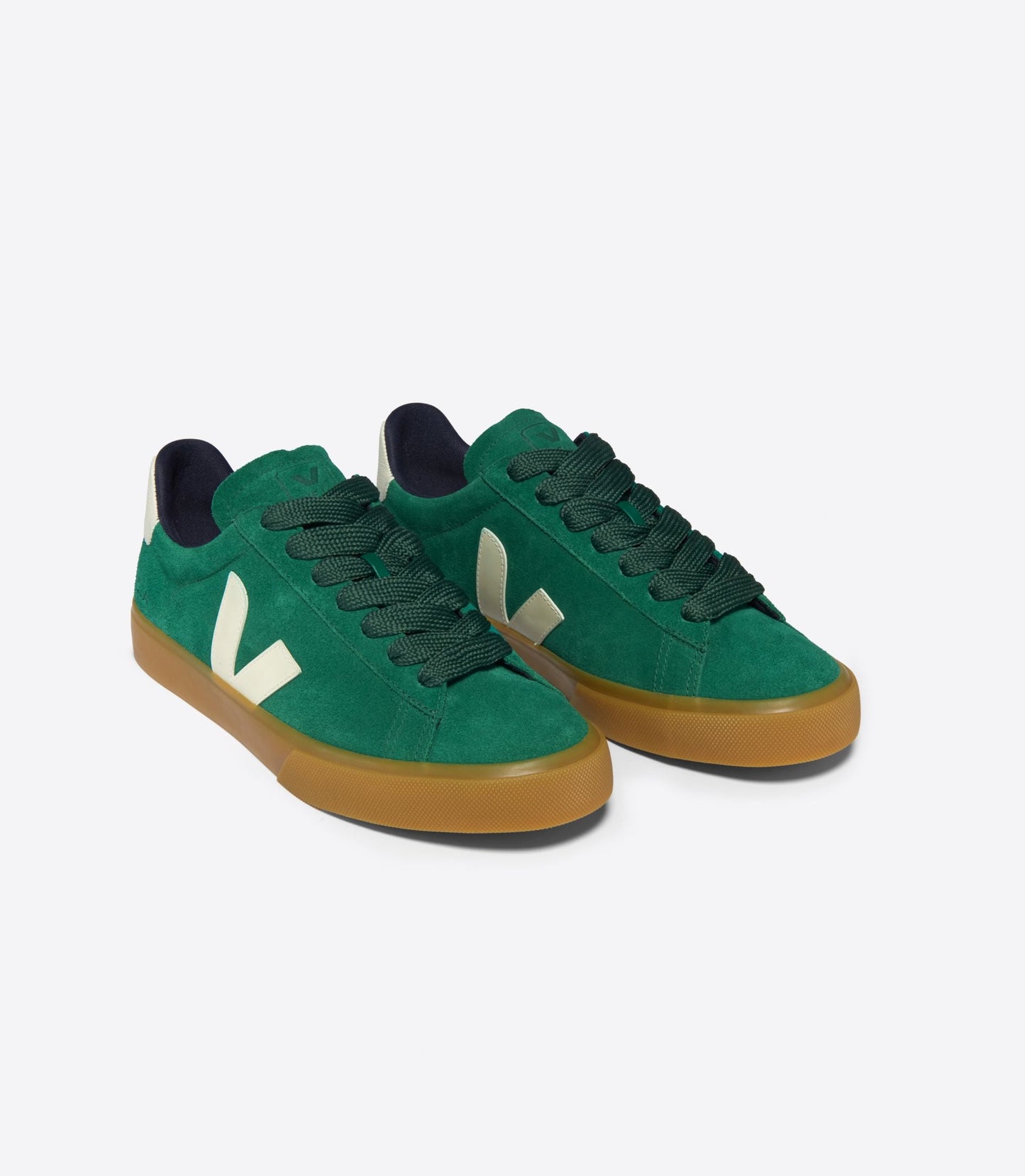 Baskets en daim et cuir sans chrome | vert "campo bold suede golf pierre"