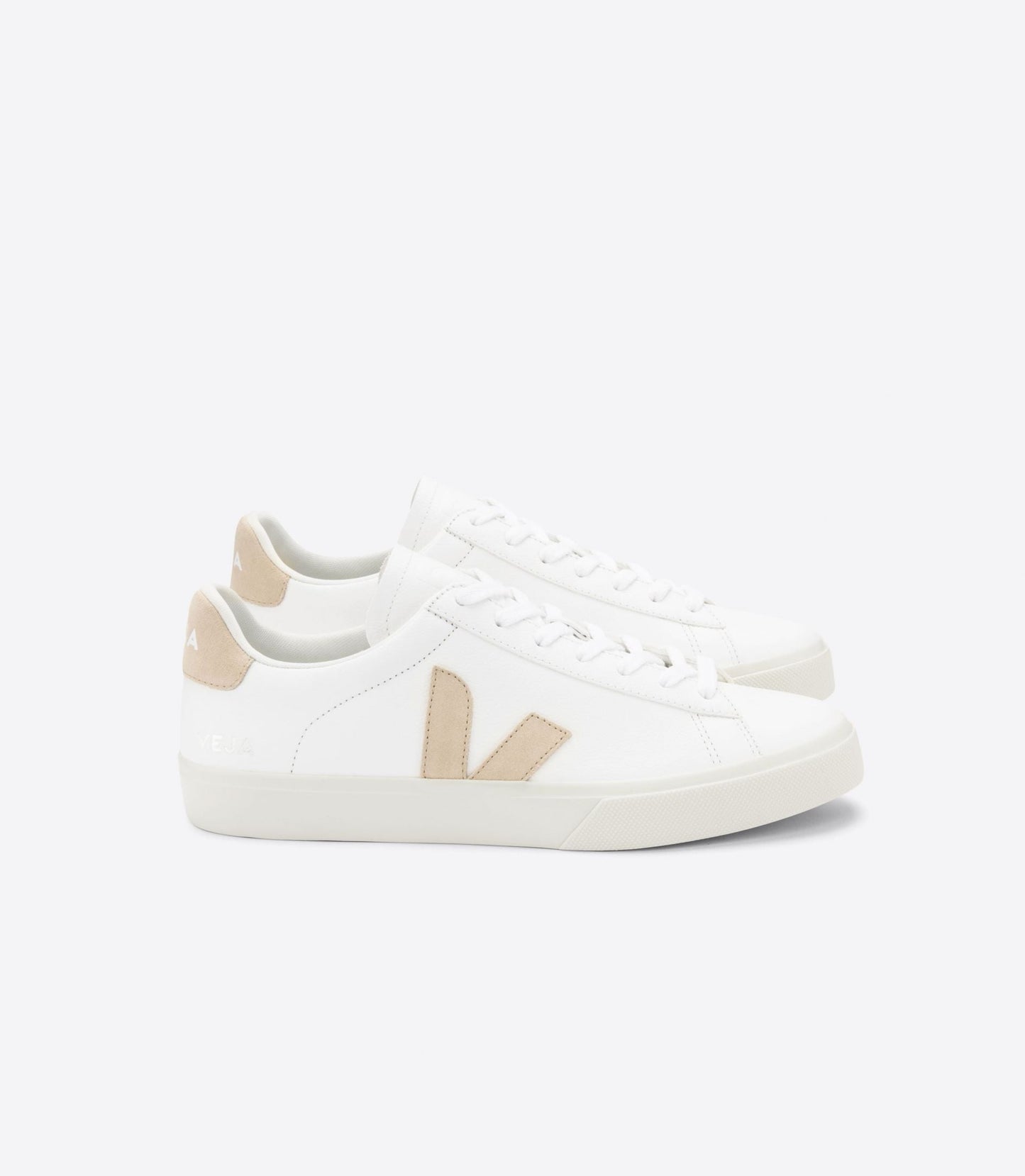 Baskets en cuir sans chrome | beige "campo chromefree leather white almond"