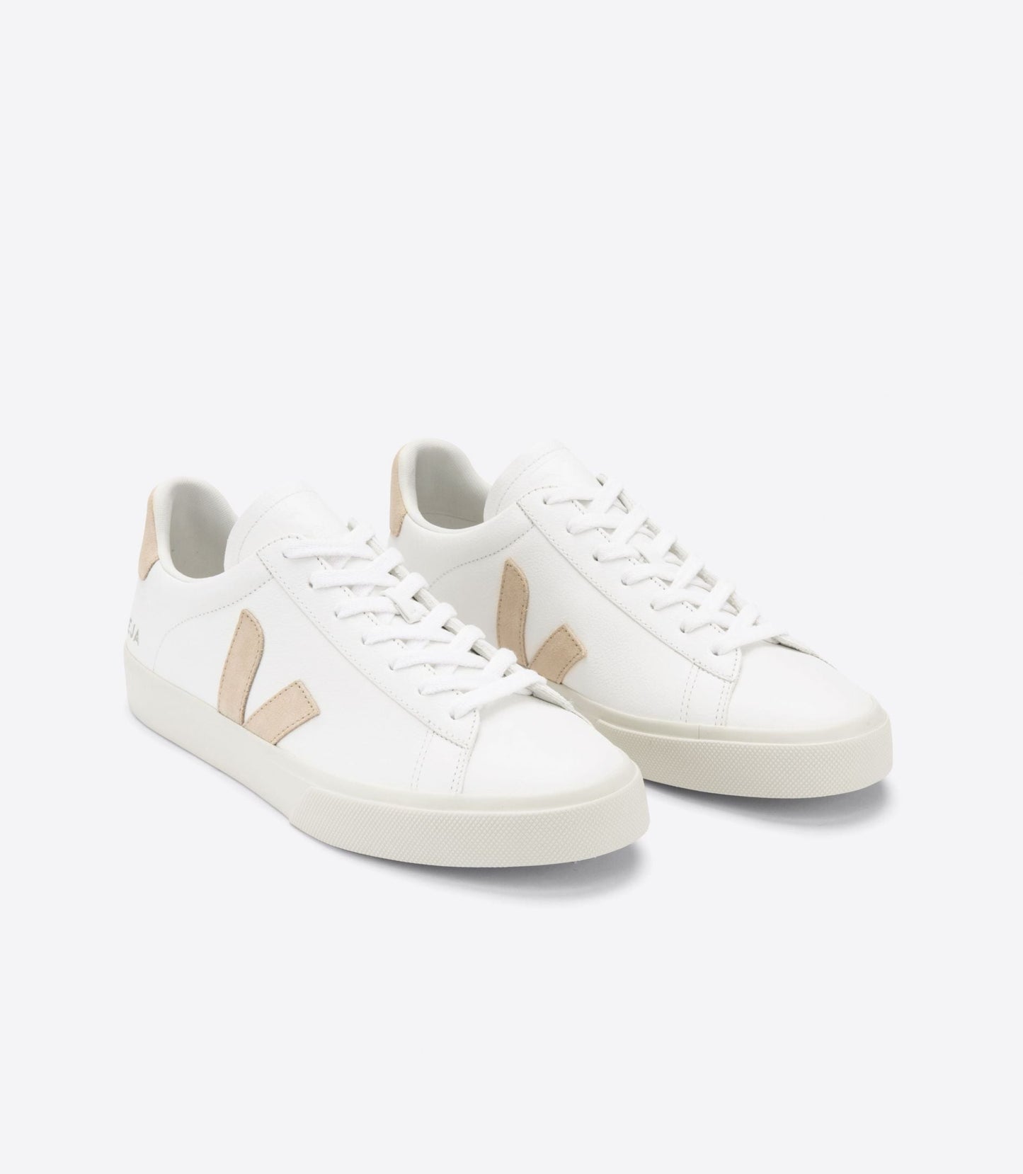 Baskets en cuir sans chrome | beige "campo chromefree leather white almond"