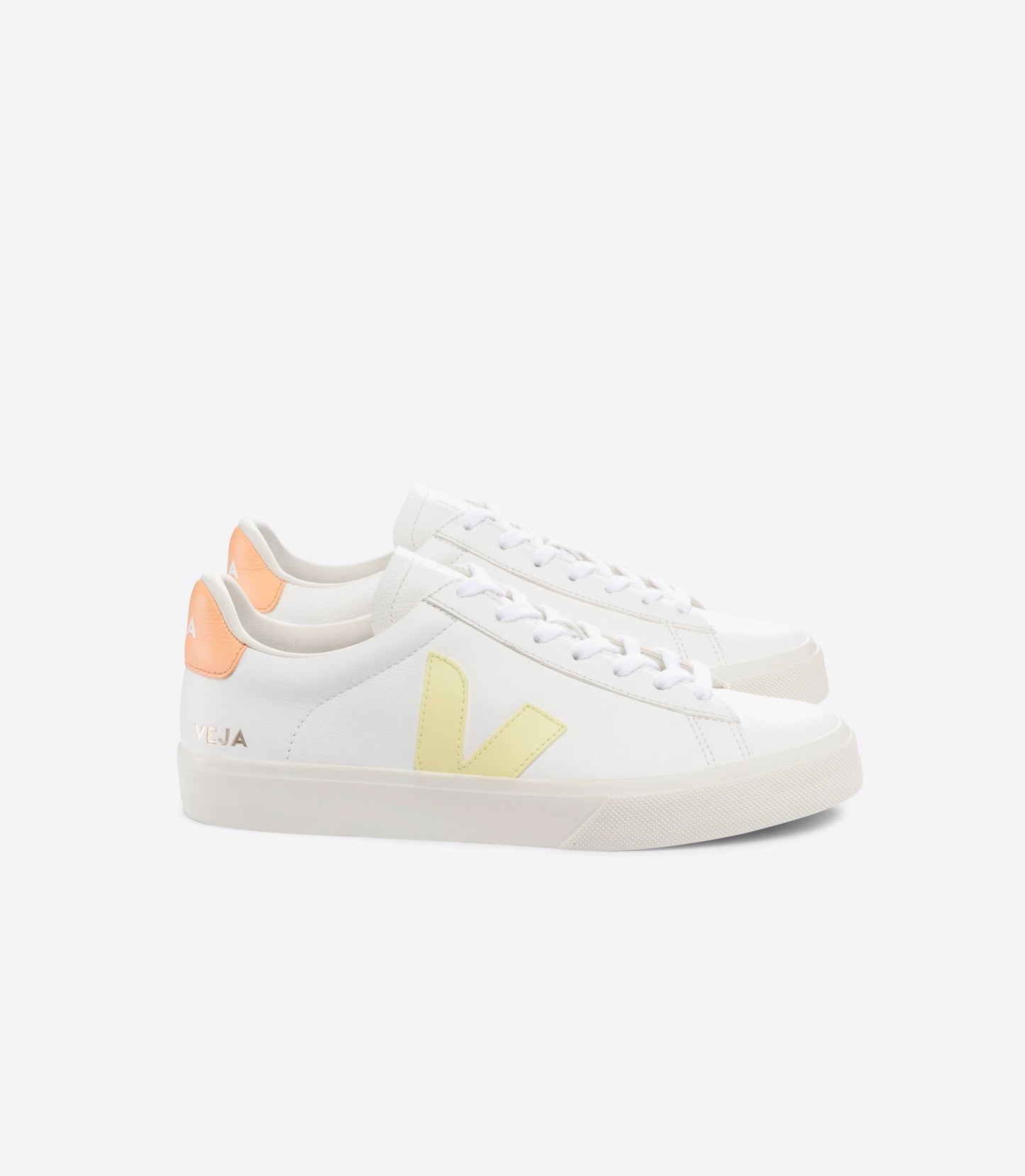 Baskets campo chromefree leather extra white sun peach