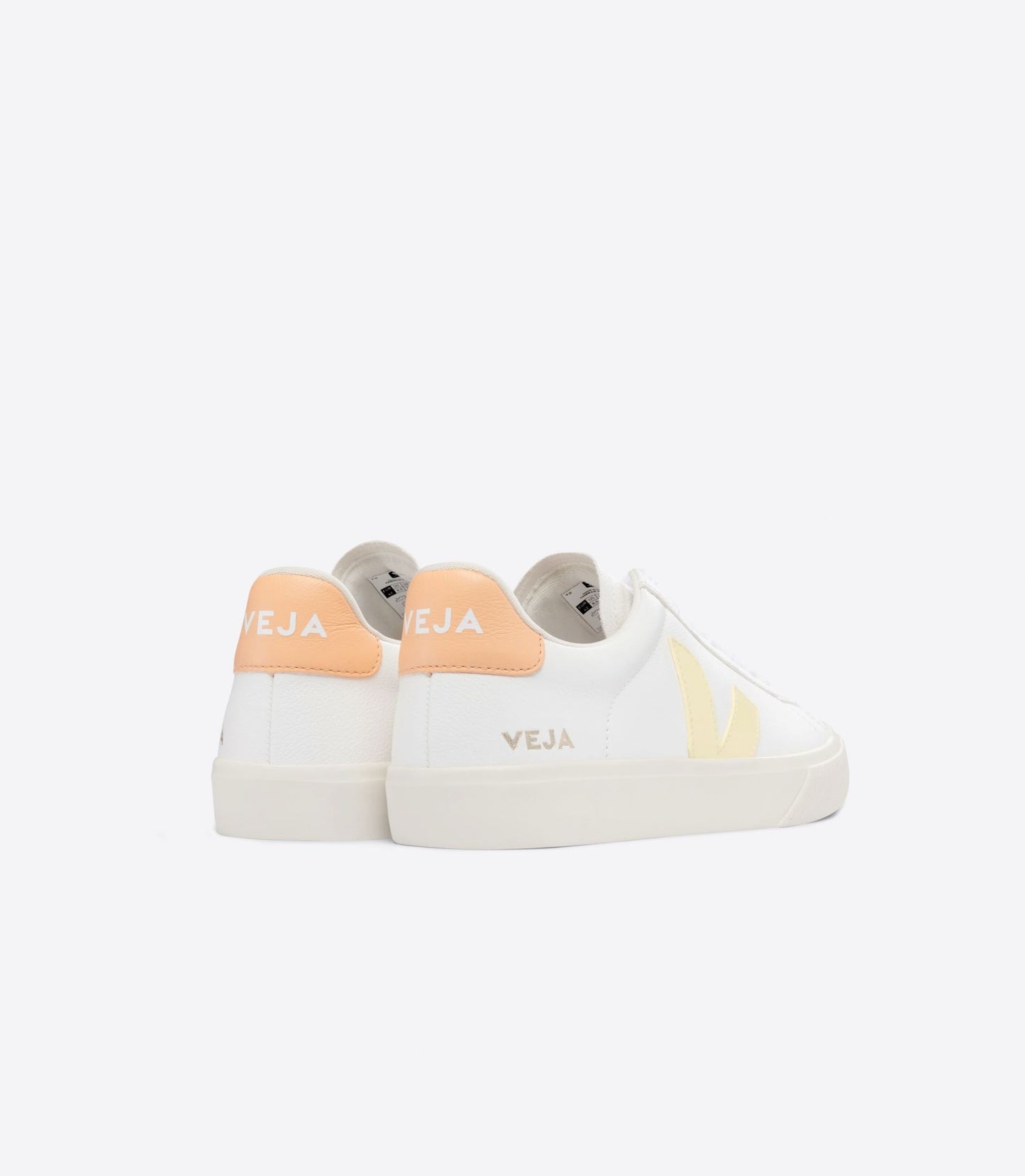 Baskets campo chromefree leather extra white sun peach