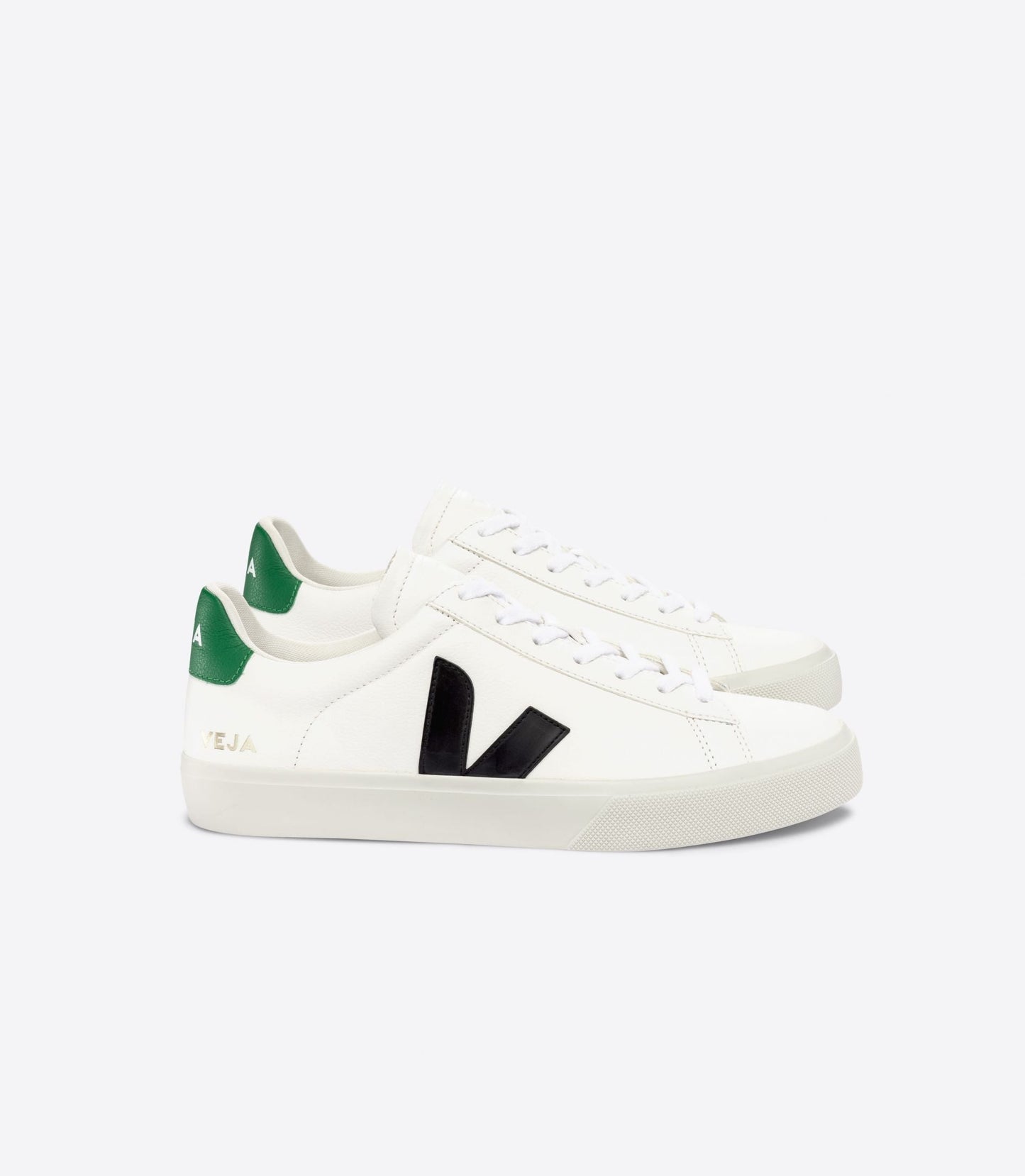 Baskets campo chromefree leather extra-white black emeraude