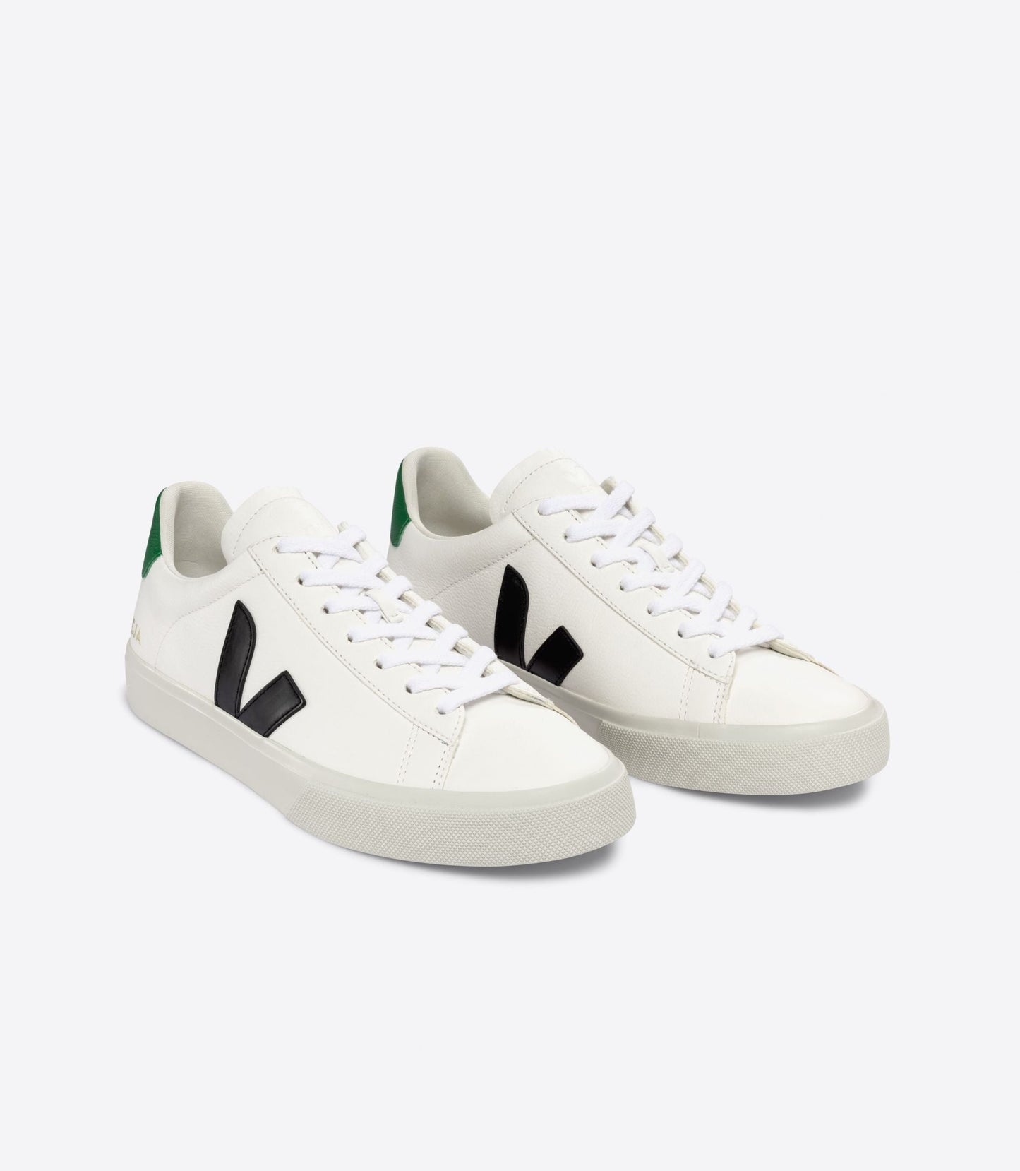 Baskets campo chromefree leather extra-white black emeraude