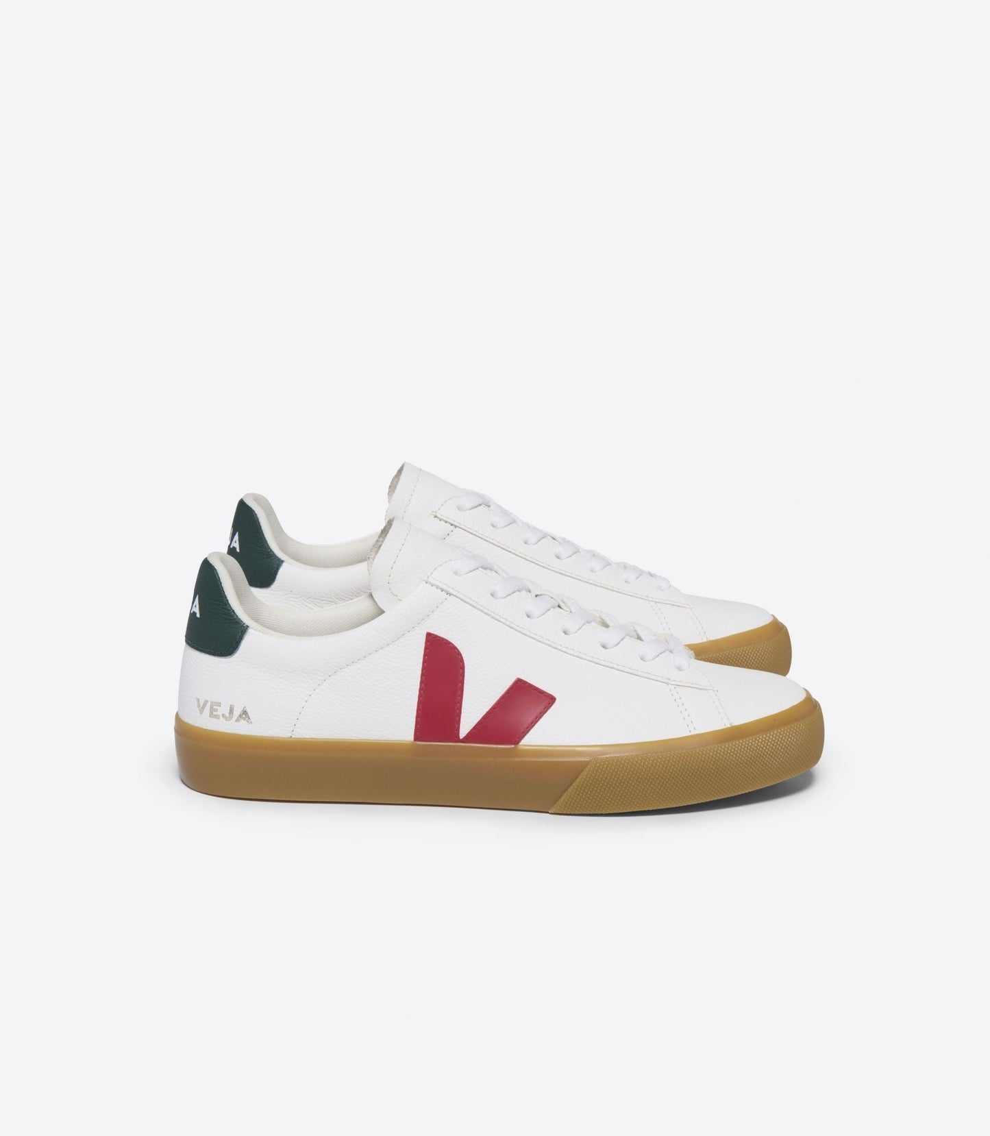 Baskets en cuir chromefree | blanc et rouge "campo extra-white pekin poker"