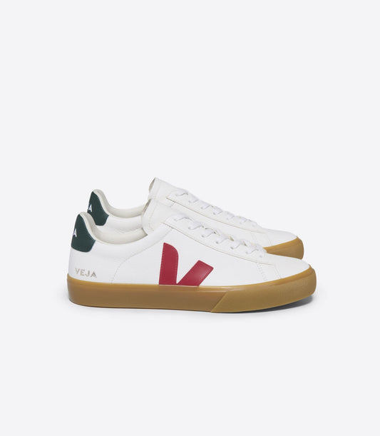 Baskets en cuir chromefree | blanc et rouge "campo extra-white pekin poker"