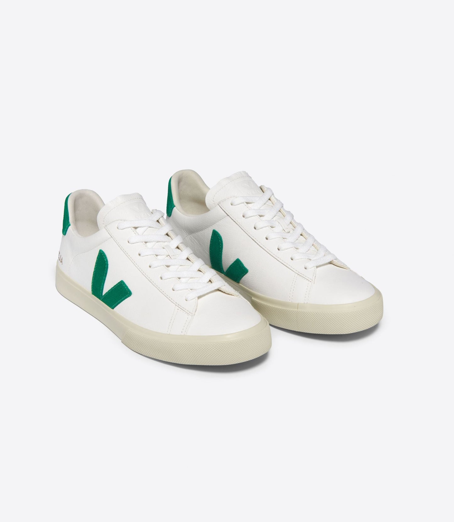 Baskets  blanc "campo chromefree extra white emeraude"