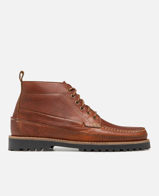 boots Chukka en cuir certifié | Marron "crispy su cognac"
