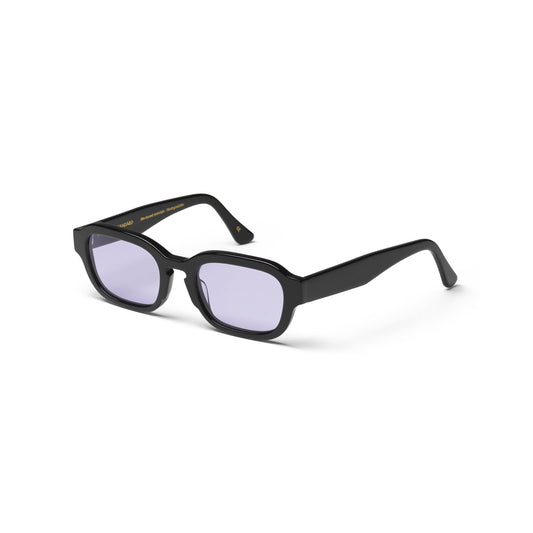 Lunettes de soleil en acetate biodegradable - 01 deep black solid lavender