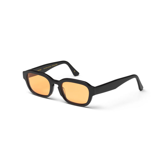 Lunettes de soleil en acetate biodegradable - 01 deep black solid orange