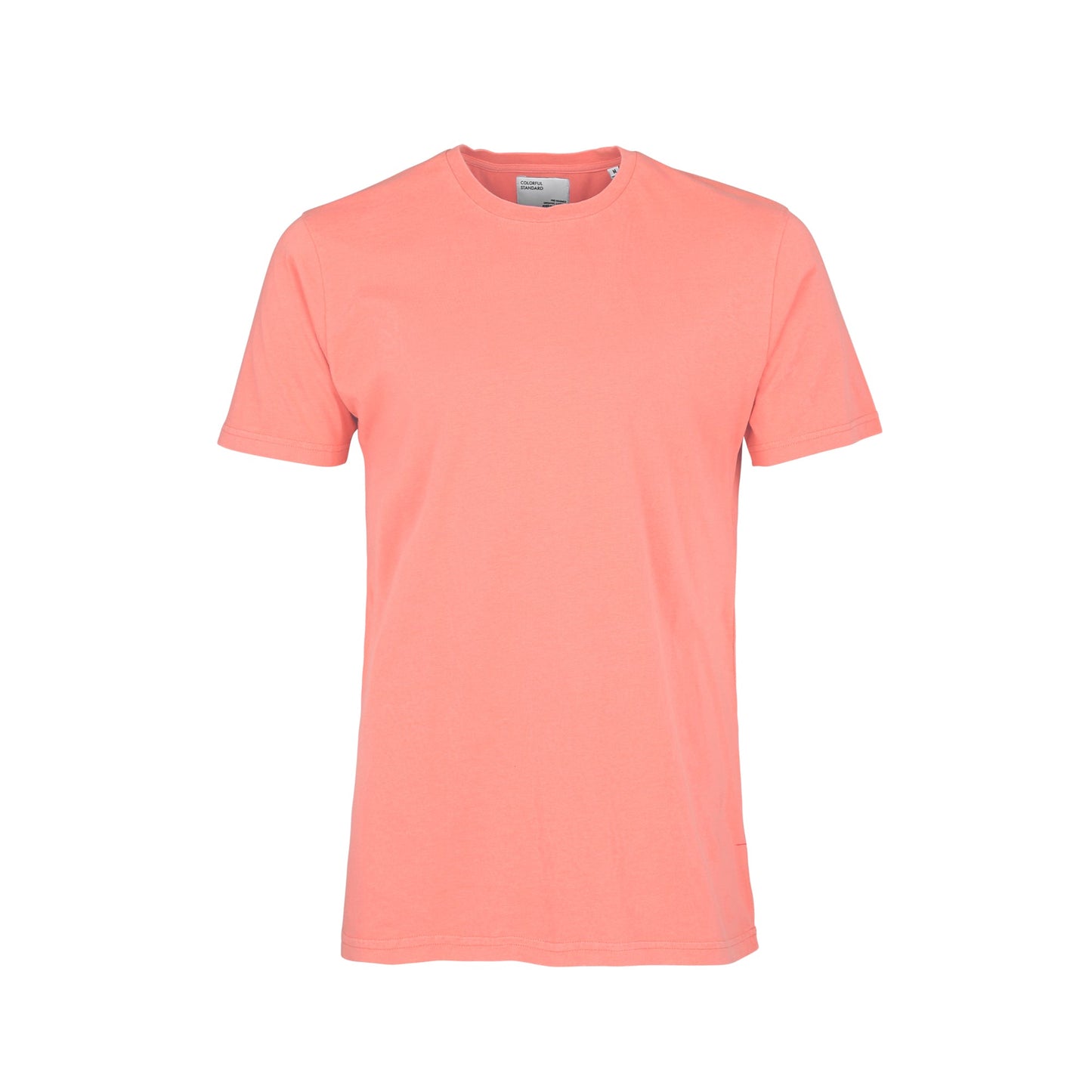 T-shirt corail en coton bio - bright coral
