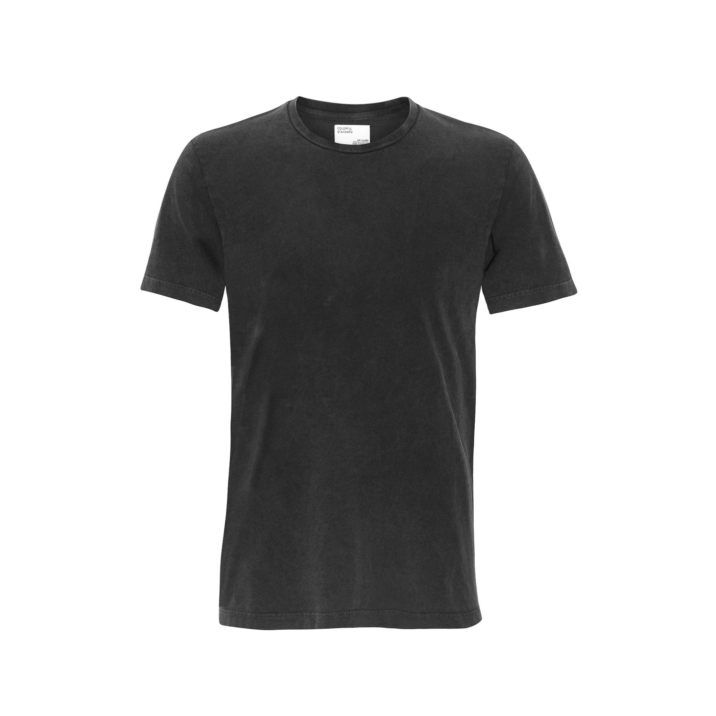 T-shirt manches courtes délavé en coton bio | noir "classic organic tee faded black"