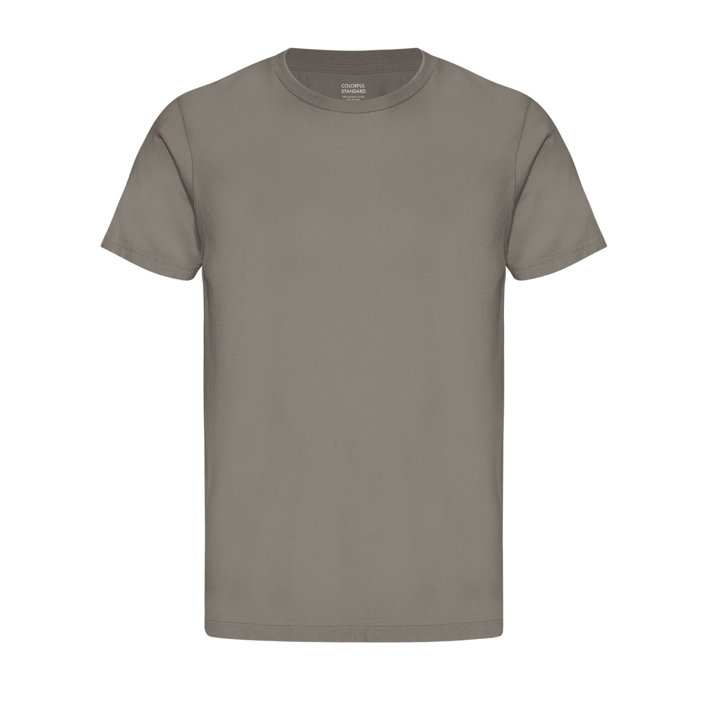 T-shirt en coton bio | taupe "classic organic tee - misty brown"