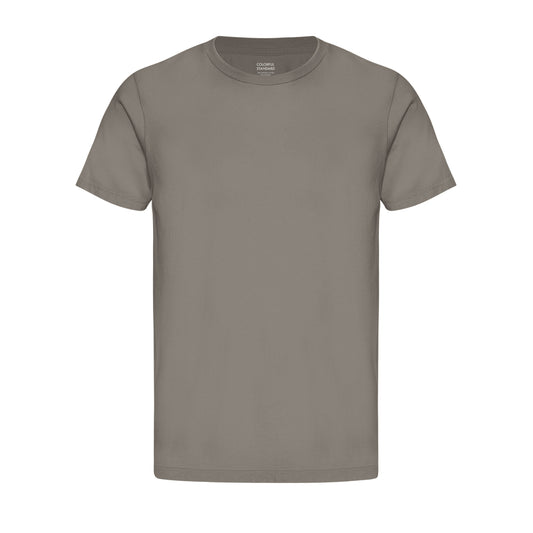 T-shirt en coton bio | taupe "classic organic tee - misty brown"