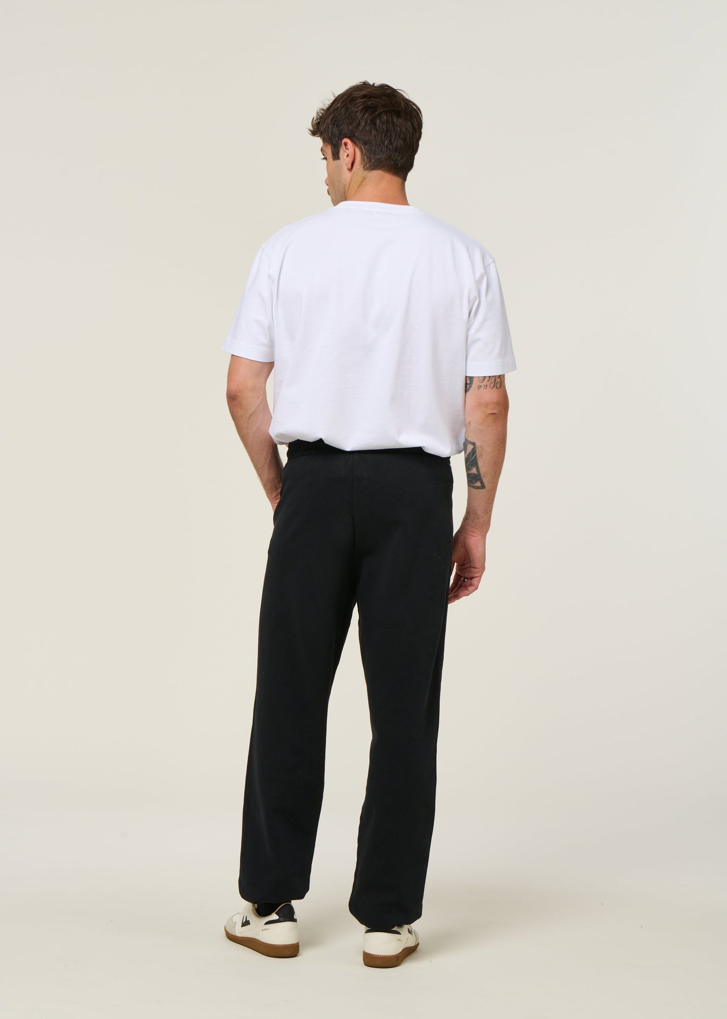 Jogging en coton bio | noir "Deep black"