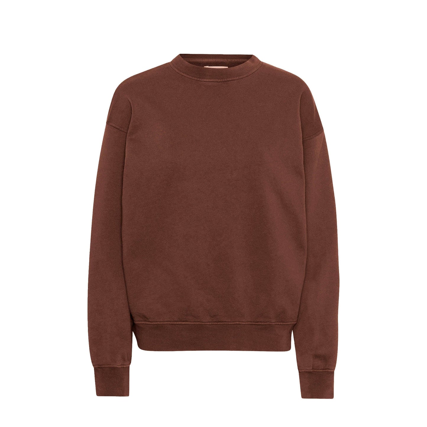 Sweat oversize en coton bio | marron "cinnamon brown"