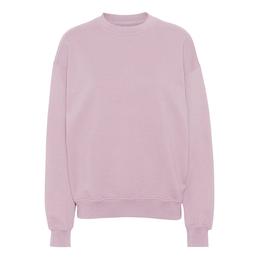 Sweat mixte oversize en coton bio | rose "faded pink"