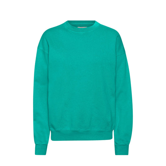 Sweat oversize en coton bio | bleu turquoise "tropical sea"