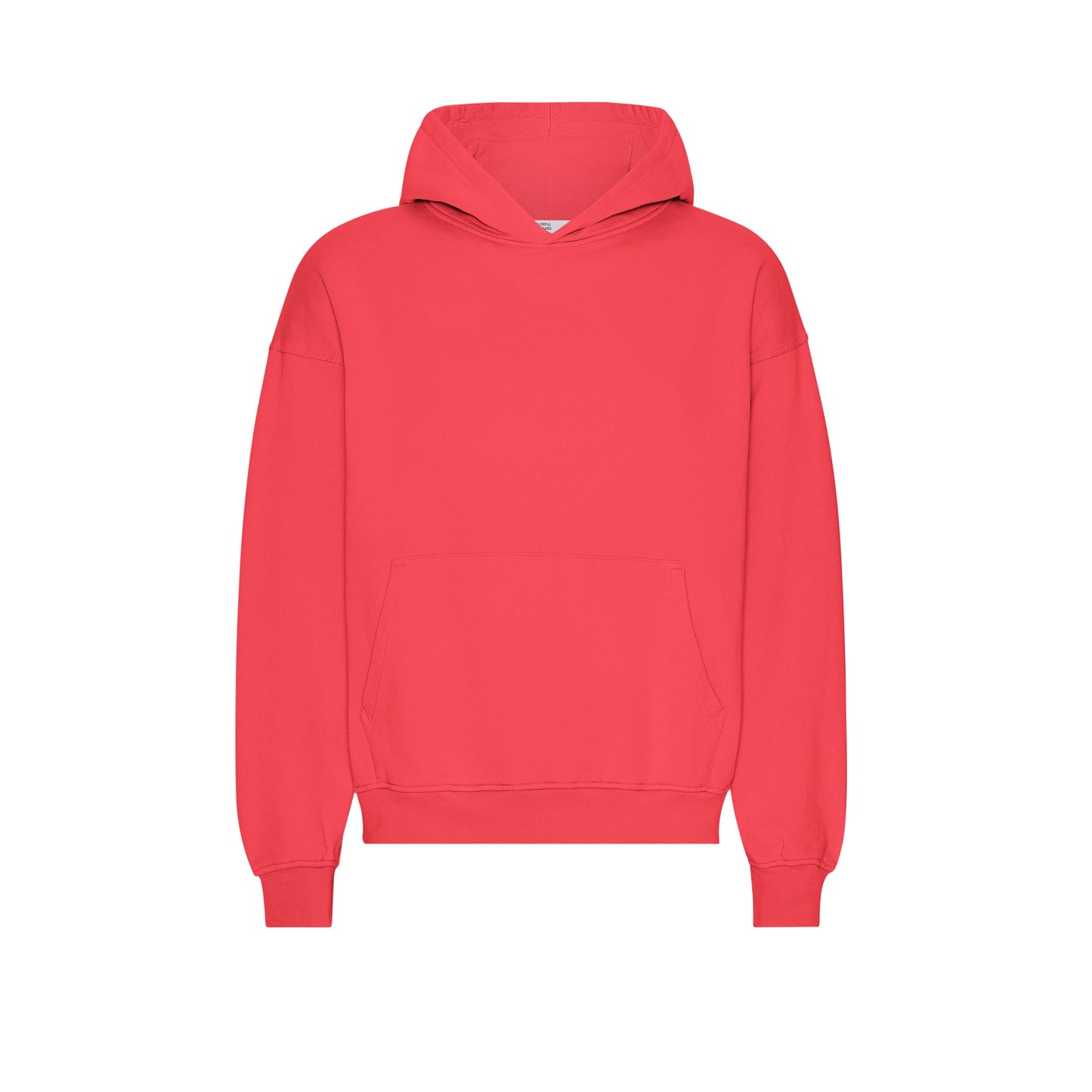 Sweat à capuche oversize en coton bio | Orange sanguine "red tangerine"