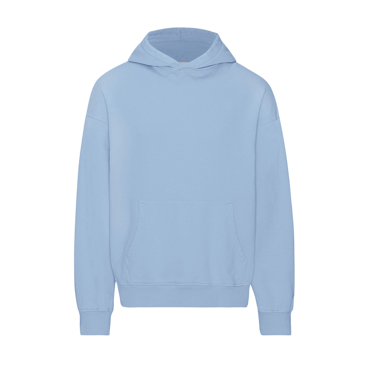 Sweat à capuche oversize en coton bio | bleu "seaside blue"