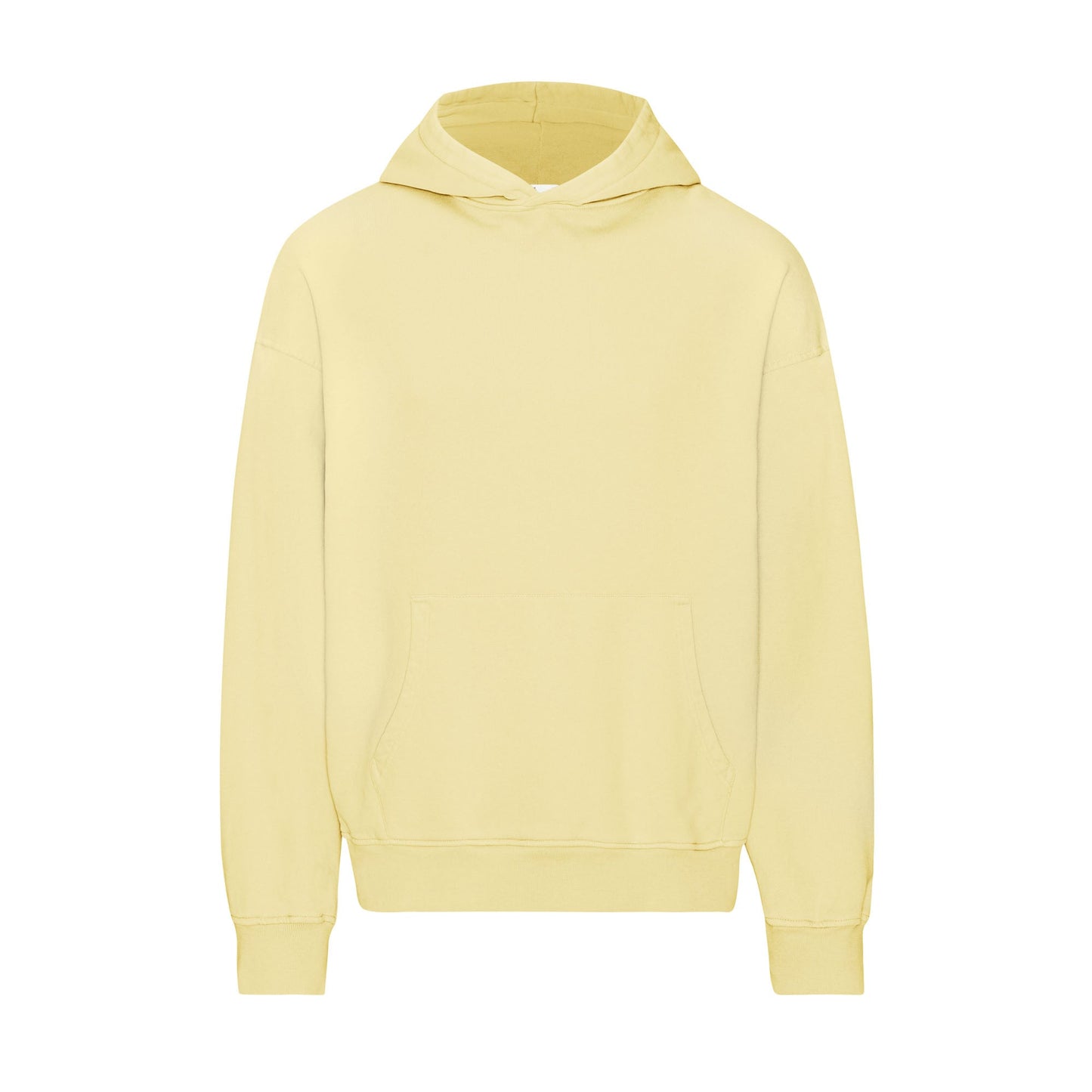 Sweat à capuche oversize en coton bio | jaune "soft yellow"