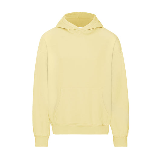 Sweat à capuche oversize en coton bio | jaune "soft yellow"