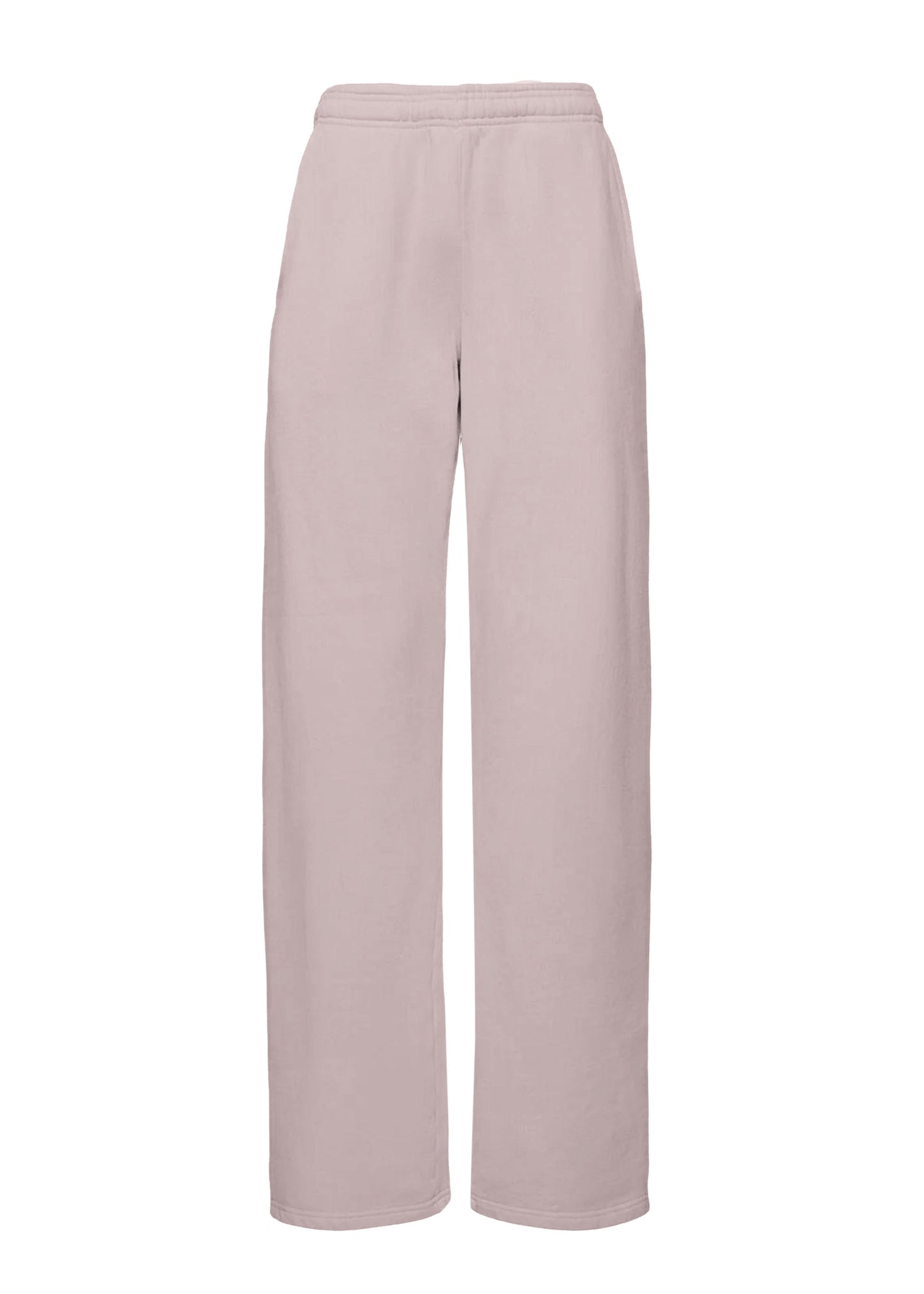 Jogging ample en coton bio | rose "organic straight leg sweatpants - faded pink"