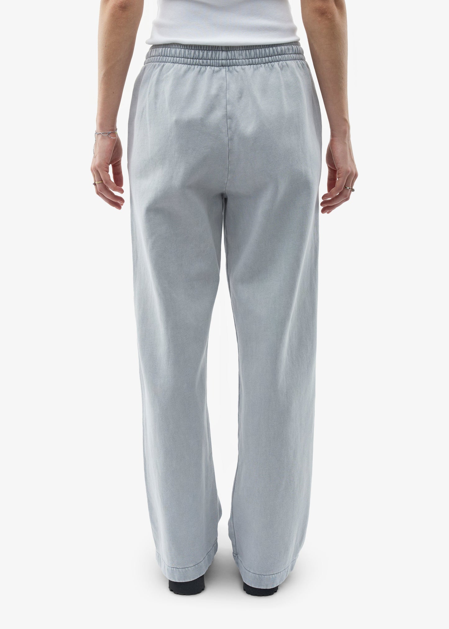 Jogging ample en coton bio | gris clair "organic straight leg sweatpants - faded grey"
