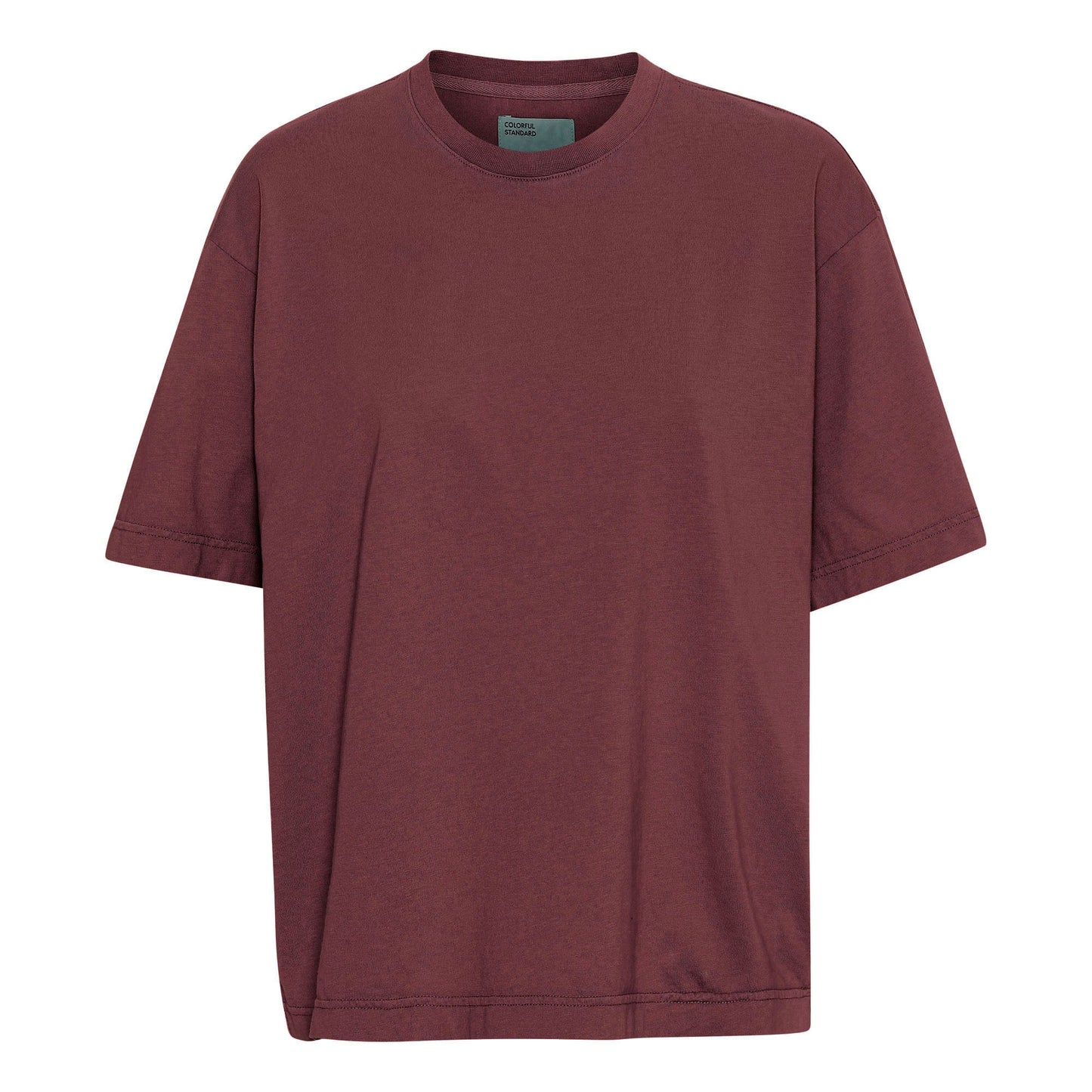 T-shirt oversize prune en coton bio - women oversized t-shirt dusty plum