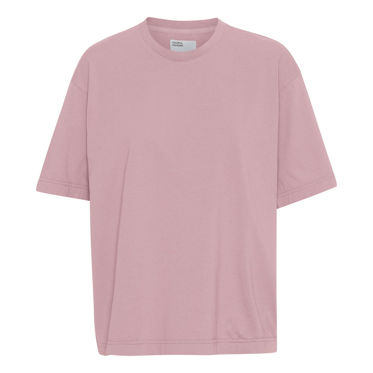 T-shirt manches courtes oversize en coton bio | rose "organic t-shirt faded pink"