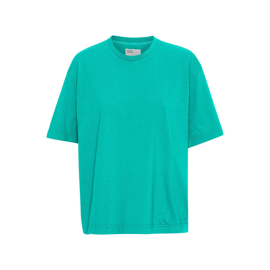 T-shirt oversize en coton bio | bleu "tropical sea"