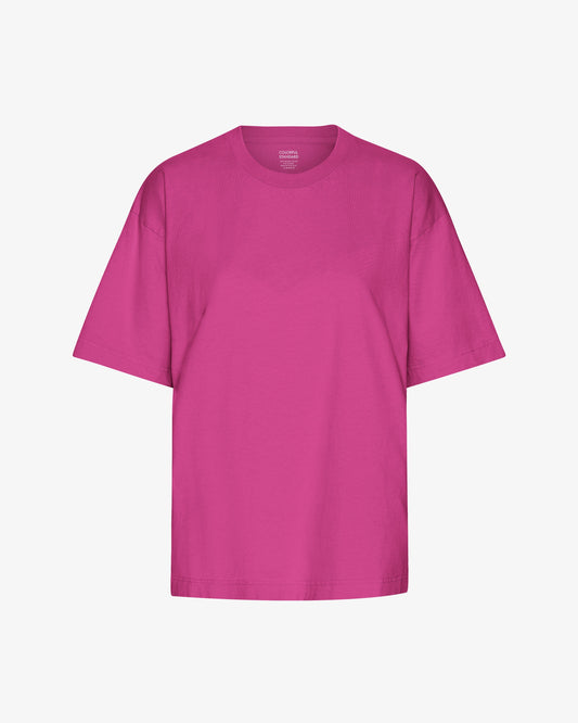 T-shirt ample en coton bio | rose "oversized organic t-shirt - magenta blaze"