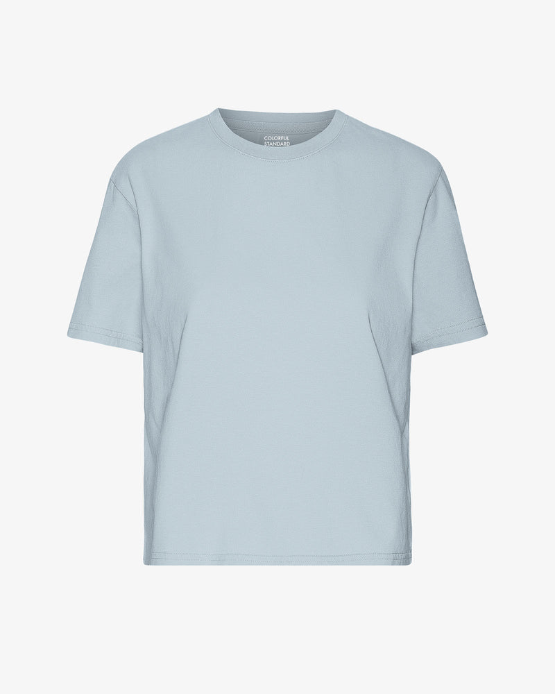 T-shirt en coton bio | bleu "powder blue"