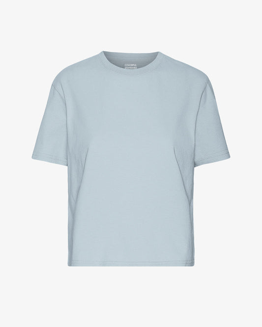 T-shirt en coton bio | bleu "powder blue"