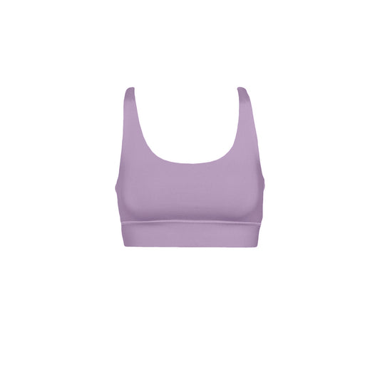 Brassière en recyclé | violet "active cropped bra pearly purple"