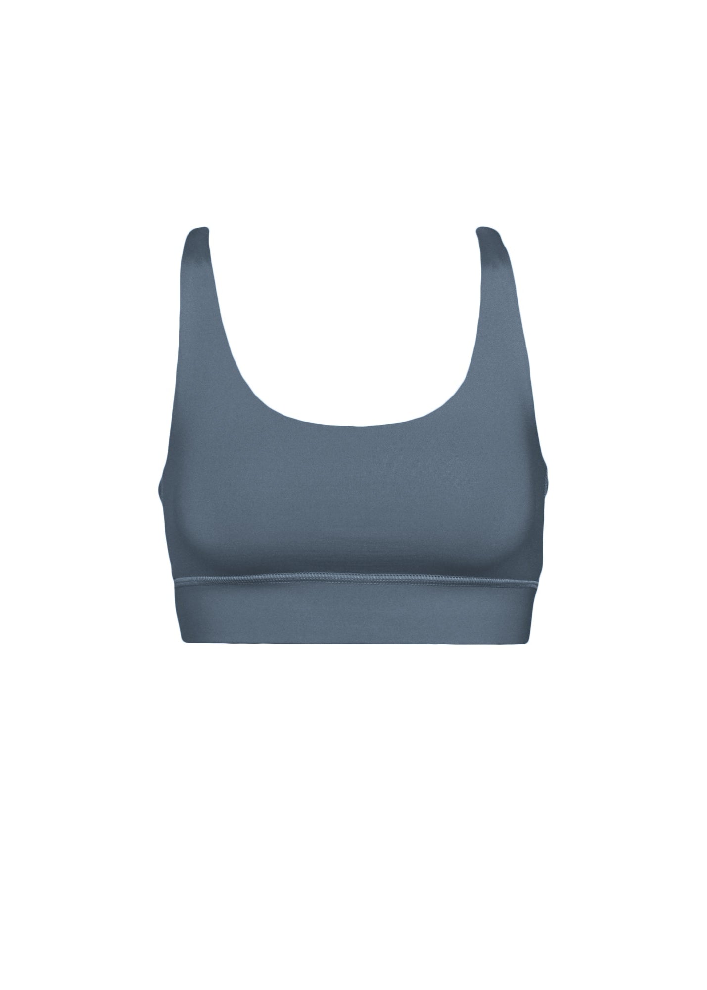 Brassière en matières recyclées | bleue "active cropped bra petrol blue"
