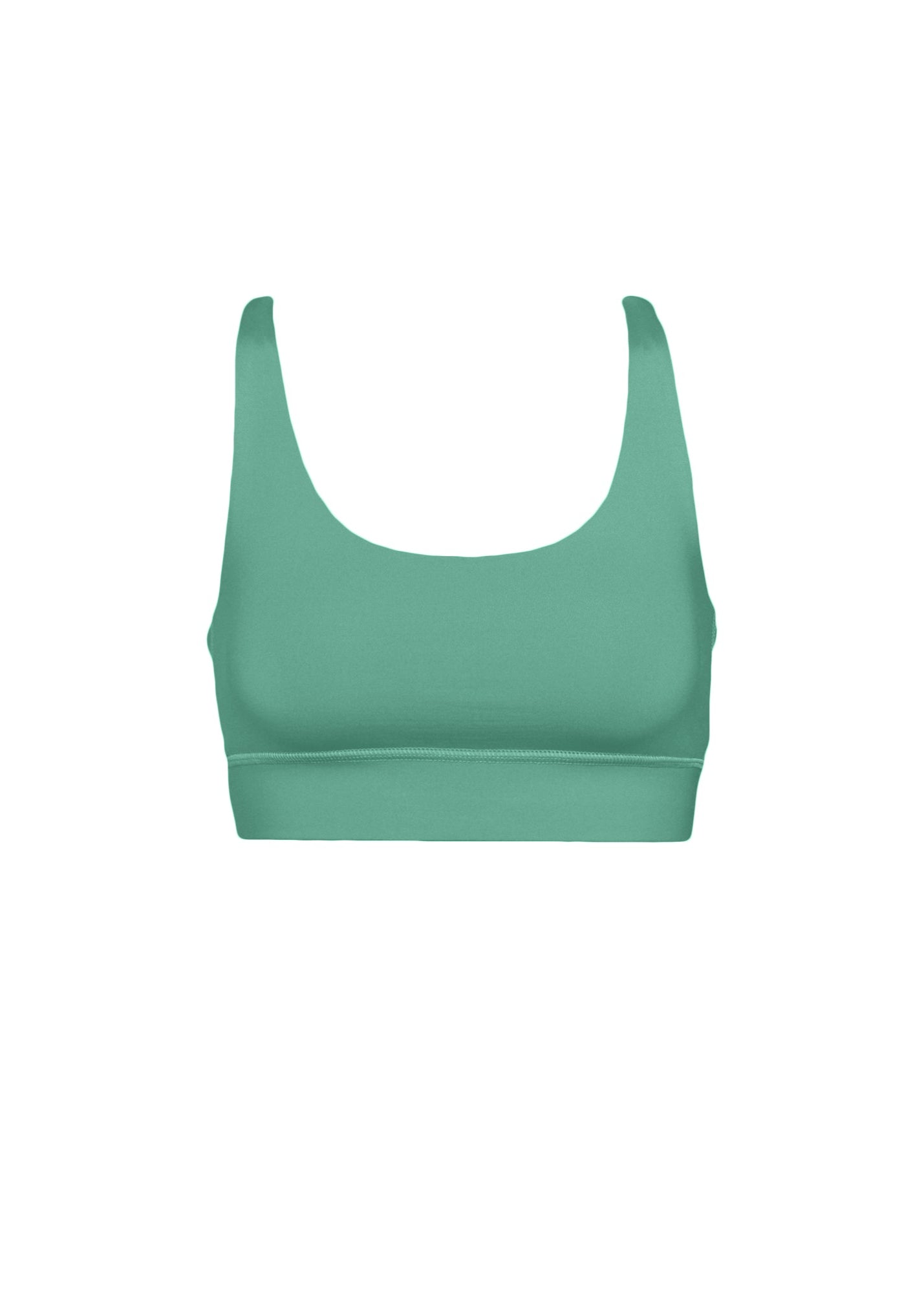 Brassière en matière recyclée | vert "active cropped bra pine green"