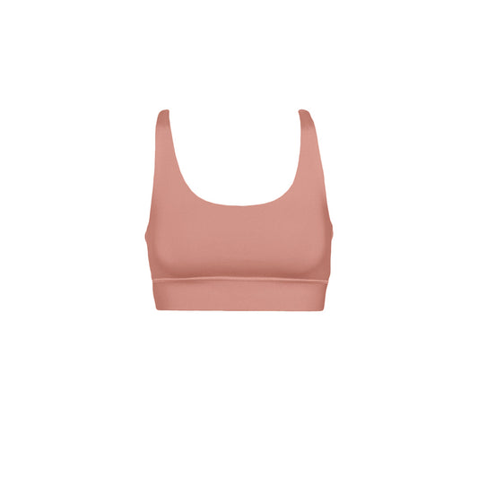 Brassière en recyclé | rose "active cropped bra rosewood mist"