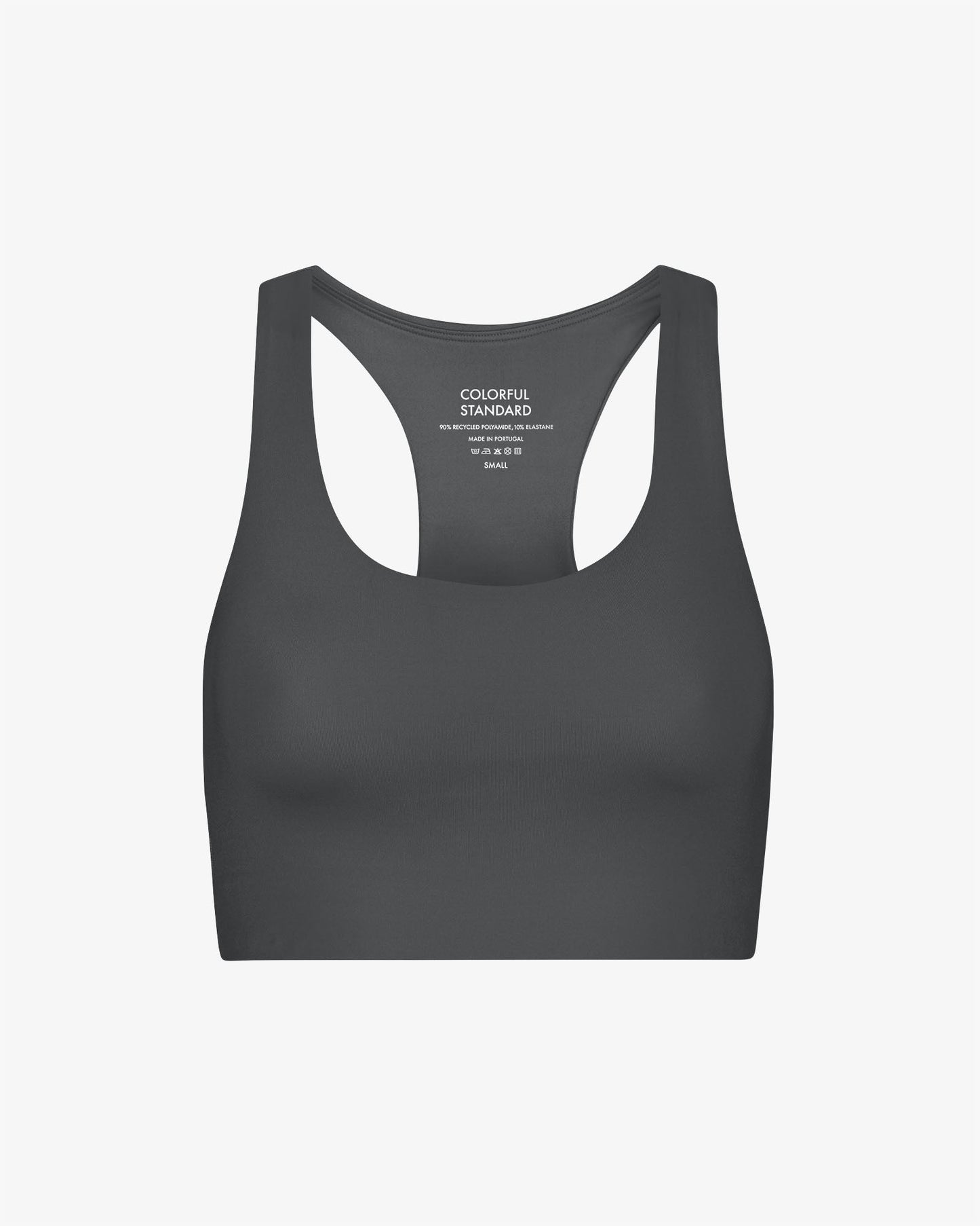 Brassière en recyclé | lava grey "active cropped bra lava grey"