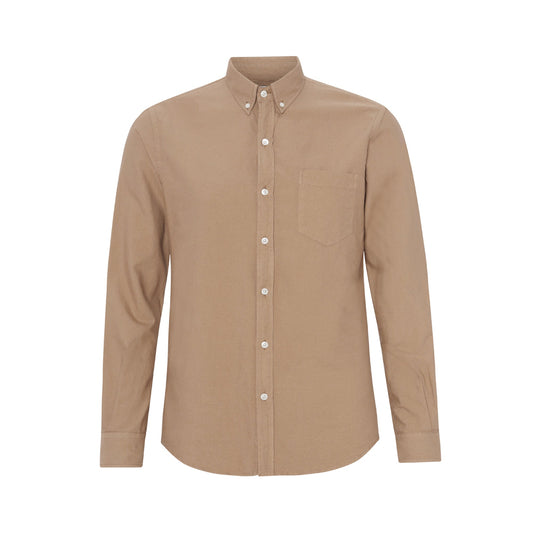 Chemise en coton bio | beige "desert khaki"