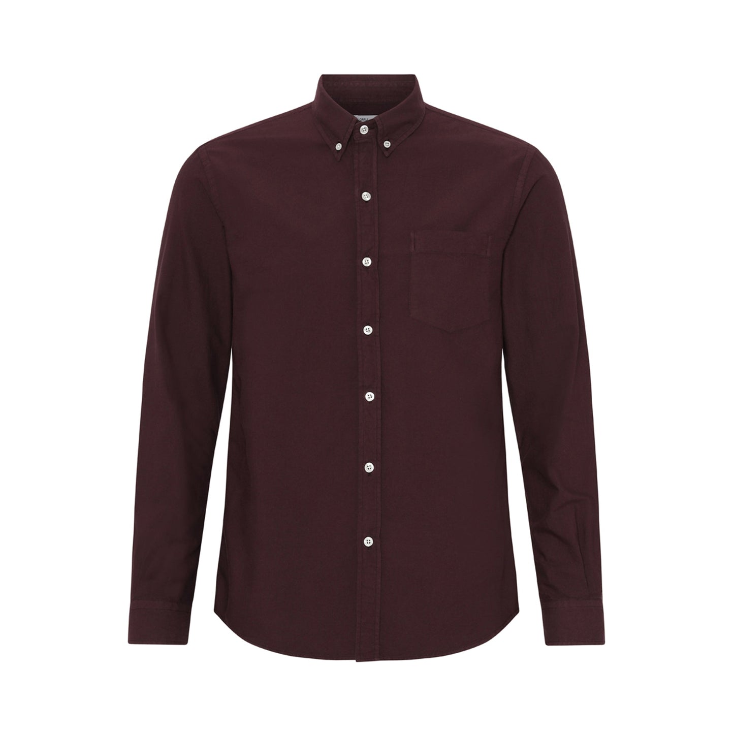Chemise en coton bio | rouge "oxblood red"